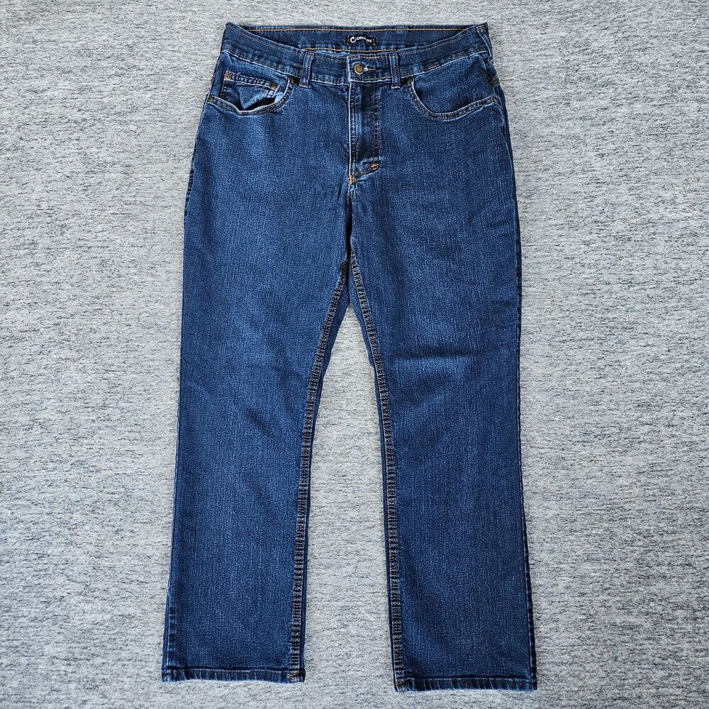 Origin Jeans Mens 33x28 Blue Denim Pants Fighter Fit Delta 68 D68 Made In USA